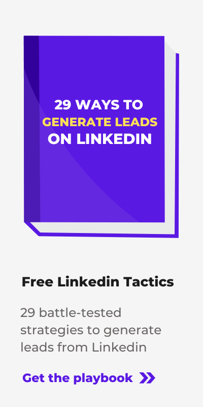playbook linkedin lead generation sidebar