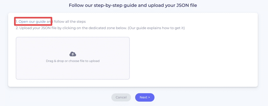 follow mailreach to setup your json and gmail api