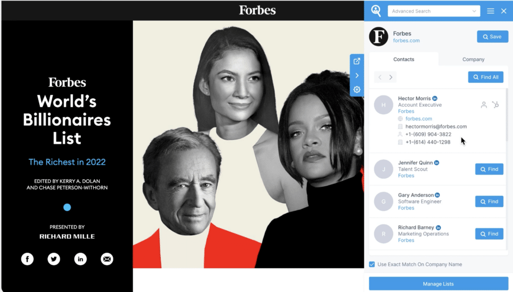 seamless.ai chrome extension to find leads emails
