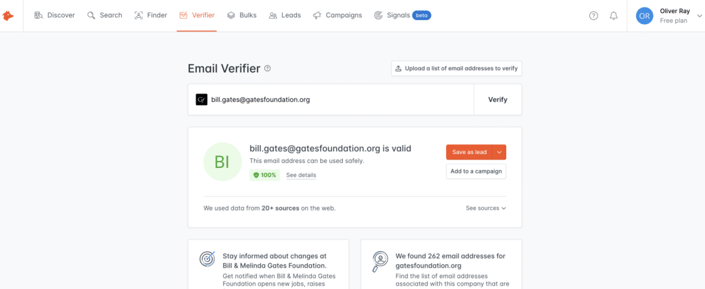 hunter email verifier tool how to verify emails