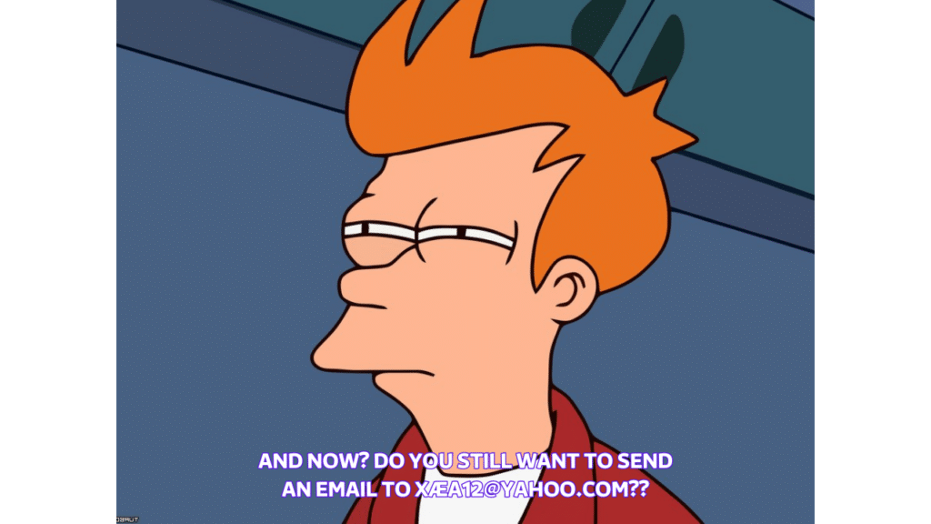 verify emails before sending emails 
