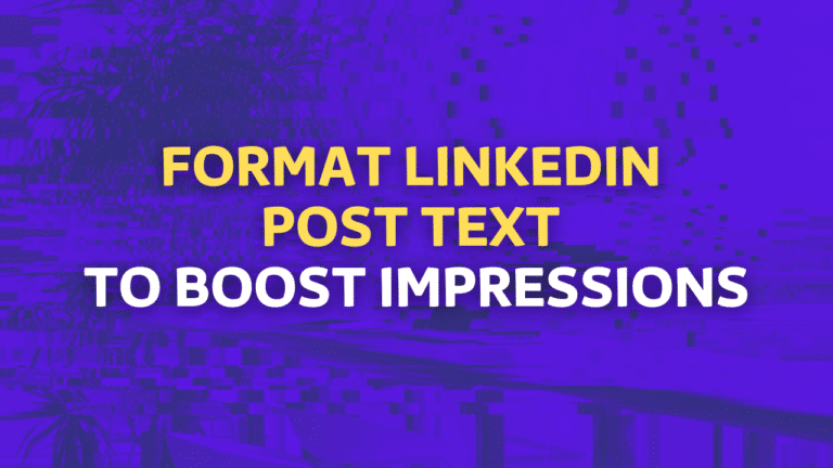 format linkedin post text