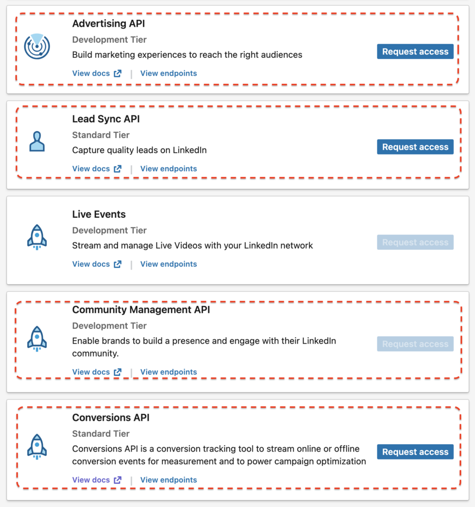 choose the right product for your linkedin api