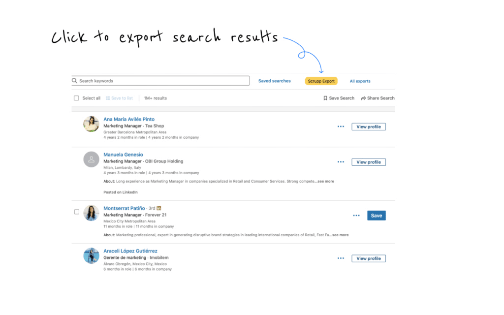 scrupp chrome extension to export emails 