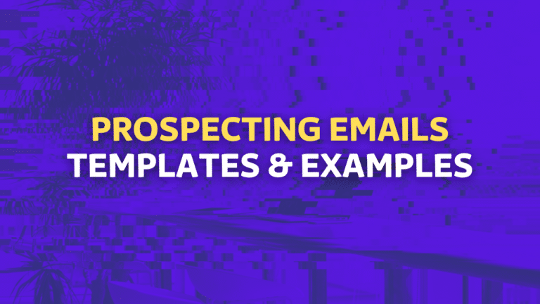 prospecting emails templates