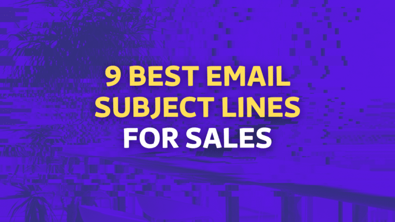 best email subject lines for sales