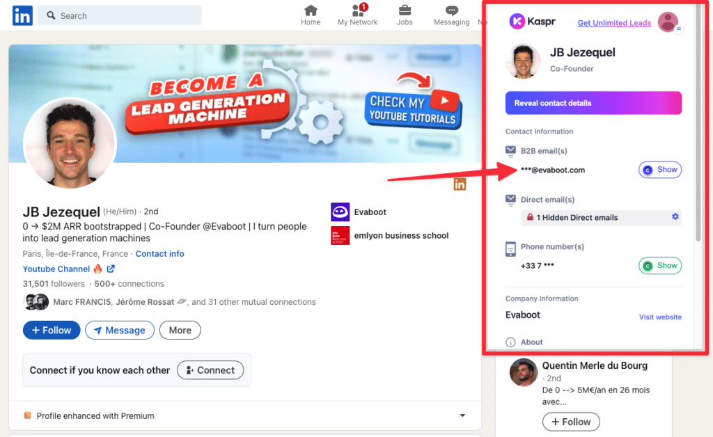 how to find someone s professional email with linkedin