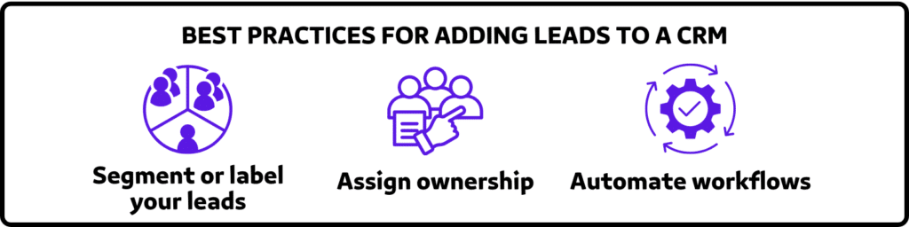 organizing leads in your crm