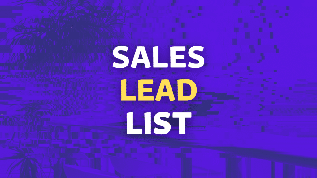 sales lead list