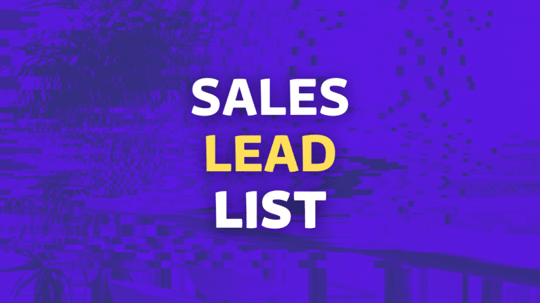 sales lead list